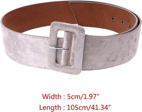 Female Dress Belts Decorate, Fabric Wide Waistband Velvet Belt (Black) in Saudi Arabia