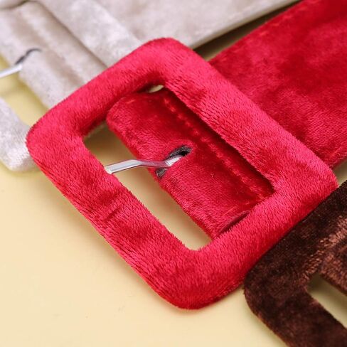 Female Dress Belts Decorate, Fabric Wide Waistband Velvet Belt (Black) in Saudi Arabia