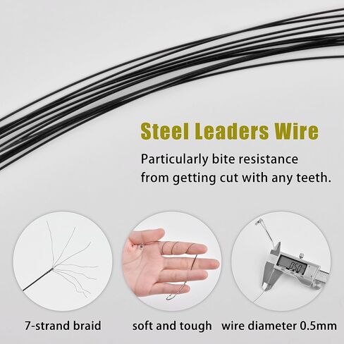 Fishing Hook Rigs Baitholder Snelled Fishing Hooks Saltwater Steel Wire Leader Rigs for Bass Catfish Fishing Lure Rigs in Saudi Arabia