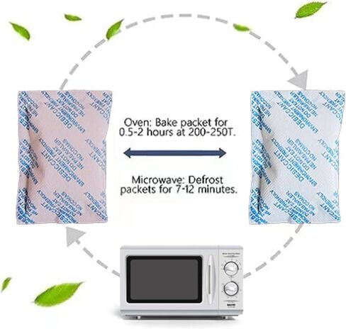 20 Pcs 20 Gram Silica Gel Desiccant,Dehumidifiers Silica Gel Packs - Rechargeable (Food Safe) Moisture Absorbers,Silica Gel Packets in Saudi Arabia