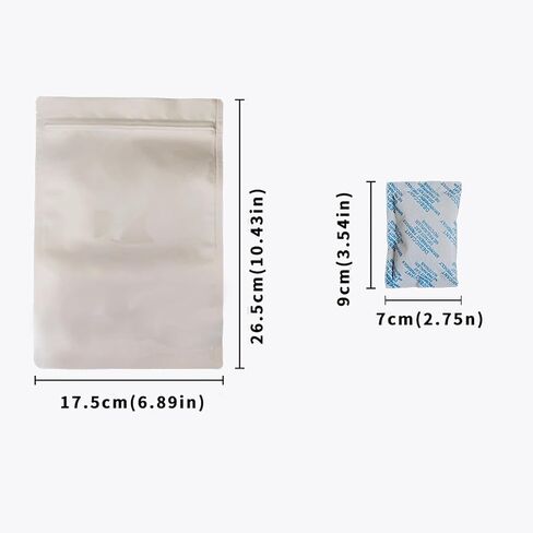 20 Pcs 20 Gram Silica Gel Desiccant,Dehumidifiers Silica Gel Packs - Rechargeable (Food Safe) Moisture Absorbers,Silica Gel Packets in Saudi Arabia