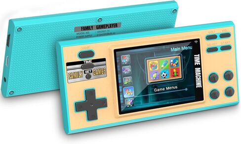 Handheld Games for Kids - 16 Bit Electronic Games Console Built-in 200 HD Games - 3.0 Inch Screen Retro Games Toy with Earphone - Games & Clock Device Best Gift for Kids Age 3-10 Years(Blue) in Saudi Arabia