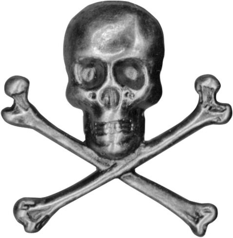 Idea-Ology Metal Adornments- Skull & Crossbones - Halloween, Gothic, Pirate - Bundle of Two Packages in Saudi Arabia
