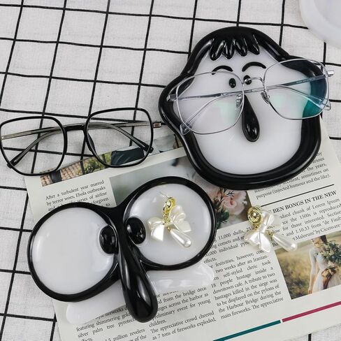 Eyeglass Holder Silicone Resin Molds, Glasses Shaped Epoxy Silicone Casting Molds Sunglasses Organizer Storage Holder for Car, 3D DIY Crafts (Big Nose) in Saudi Arabia