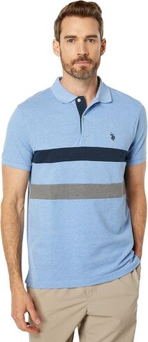 U.S. POLO ASSN. Slim Fit Striped Chest Knit Shirt in Saudi Arabia