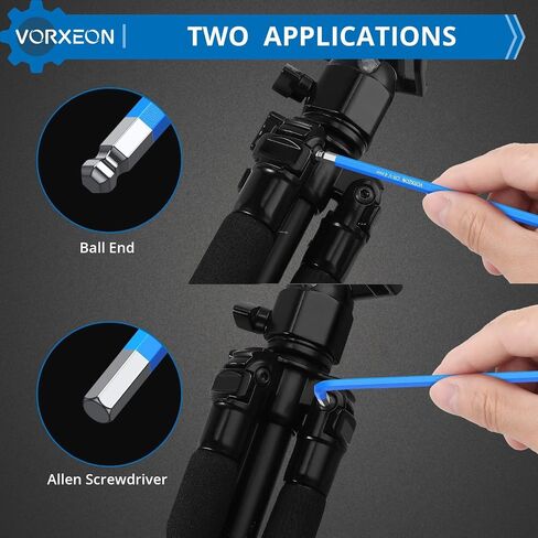 Allen Wrench Hex Key Set 1.5mm-10mm, 9PCS Metric Long Ball End Allen Key Set L-key with Visible Coding for Bike Motorcycle Repair Furniture Assembly Household DIY in Saudi Arabia