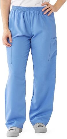 Medline PerforMAX Unisex Elastic-Waist Scrub Pants, Ciel Blue, Size X-Large, Regular Inseam in Saudi Arabia