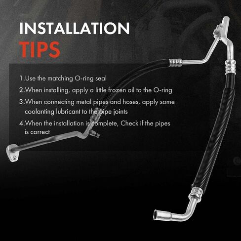 A-Premium A/C Suction and Discharge Line Hose Assembly Compatible with 2006-2010 Dodge Ram 2500/Ram 3500 /Ram 4000/Ram 5500 6.7L 5.9L in Saudi Arabia
