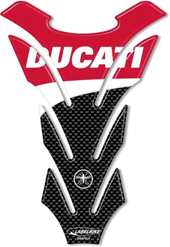 labelbike - 3D Resin Tank Pad Stickers for Decoration and Protection of Motorcycle Fuel Tank Compatible with Ducati Corse in Saudi Arabia