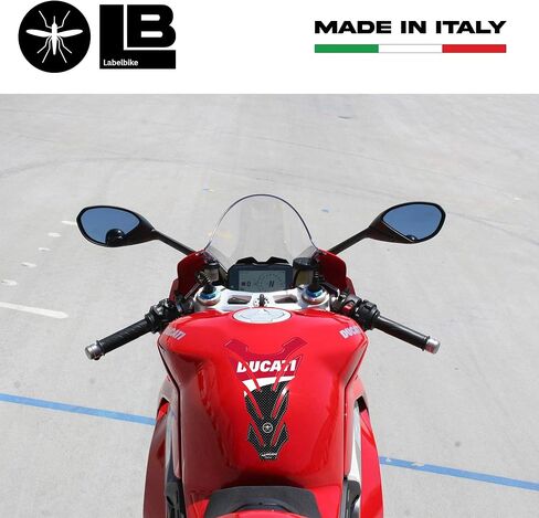 labelbike - 3D Resin Tank Pad Stickers for Decoration and Protection of Motorcycle Fuel Tank Compatible with Ducati Corse in Saudi Arabia