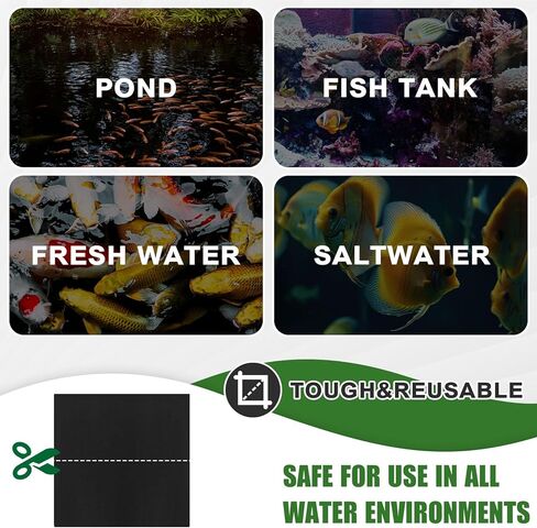 2 لفة كوي بركة تصفية وسائل الإعلام الخشنة بركة تصفية وسادة السائبة الأسود دائم بركة وسادة وسائل الإعلام لفة مع قفازات مقص لحوض السمك خزان الأسماك في الهواء الطلق، مقطعة لتناسب، 12 × 72 × 0.75 بوصة in Kuwait