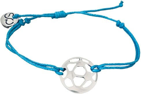Soccer Bracelet, Soccer Jewelry, Adjustable Stainless Steel Soccer Charm Bracelets - Soccer Gifts in Saudi Arabia