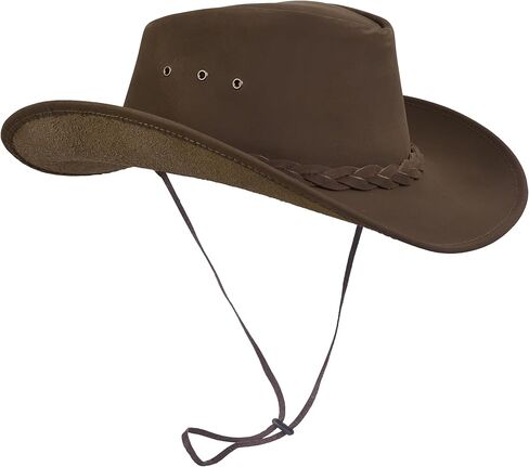 SHAMROCK Leather Cowboy Hat for Men Women Lightweight Handcrafted Western Shapeable Wide Brim | Western Hats for Men in Saudi Arabia