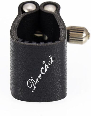 Alto Saxophone Ligature/Clarinet Ligature Shared Fastener, Leather Ligature and Plastic Cap for Alto Saxophone/Clarinet… in Kuwait