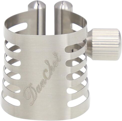 Alto Saxophone Ligature/Clarinet Ligature Shared Fastener, Leather Ligature and Plastic Cap for Alto Saxophone/Clarinet… in Kuwait
