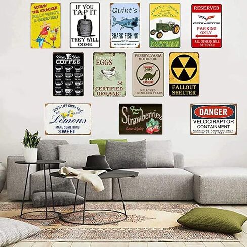 Retro Tin Sign Vintage Witch Decor Witch in My Kitchen Filled with Care I Welcome Water Earth Fire Air Metal Sign Iron Painting for Indoor & Outdoor Home Bar Coffee Kitchen Wall Decor 12 x 8 INCH in Saudi Arabia