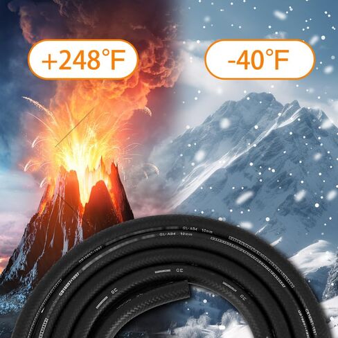 1/2 خرطوم خط الوقود، خرطوم الوقود بقفل الدفع NBR المطاط SAE 30R7 10FT 300PSI لمحركات أنظمة وقود السيارات in Kuwait