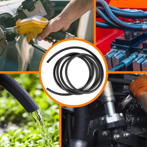 1/2 خرطوم خط الوقود، خرطوم الوقود بقفل الدفع NBR المطاط SAE 30R7 10FT 300PSI لمحركات أنظمة وقود السيارات in Kuwait