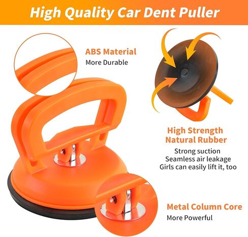 أداة سحب دنت، مجموعة أدوات إصلاح دنت السيارة مكونة من 3 قطع، مجموعة إزالة دنت بدون طلاء، مجموعة أدوات سحب دنت قوية لشفط المقبض، أداة إزالة دنت لجسم السيارة والبلاط والزجاج والمرآة in Kuwait