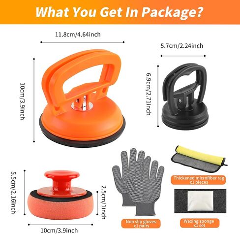 أداة سحب دنت، مجموعة أدوات إصلاح دنت السيارة مكونة من 3 قطع، مجموعة إزالة دنت بدون طلاء، مجموعة أدوات سحب دنت قوية لشفط المقبض، أداة إزالة دنت لجسم السيارة والبلاط والزجاج والمرآة in Kuwait