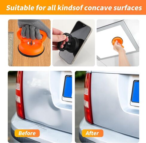 أداة سحب دنت، مجموعة أدوات إصلاح دنت السيارة مكونة من 3 قطع، مجموعة إزالة دنت بدون طلاء، مجموعة أدوات سحب دنت قوية لشفط المقبض، أداة إزالة دنت لجسم السيارة والبلاط والزجاج والمرآة in Kuwait