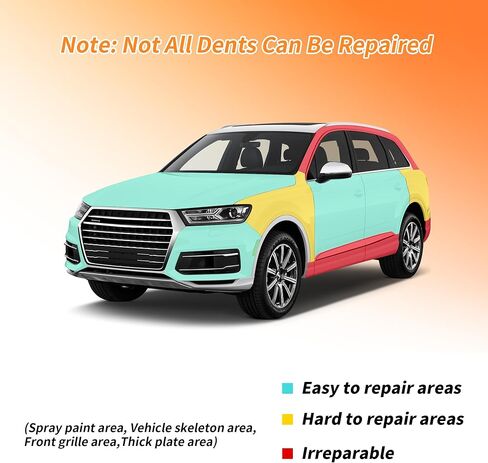 أداة سحب دنت، مجموعة أدوات إصلاح دنت السيارة مكونة من 3 قطع، مجموعة إزالة دنت بدون طلاء، مجموعة أدوات سحب دنت قوية لشفط المقبض، أداة إزالة دنت لجسم السيارة والبلاط والزجاج والمرآة in Kuwait