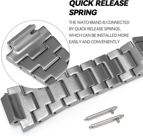 MOD Kit Quick Release Bracelet Metal Watchband Modified Strap 316 Stainless Steel Strip Compatible With Casio For G-SHOCK Men's GM2100 GM2100B-3A in Saudi Arabia