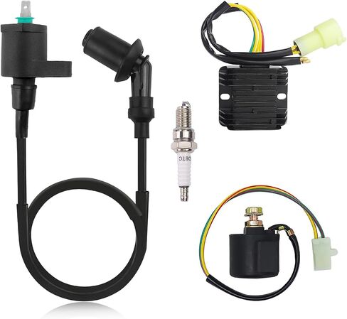 Voltage Regulator Rectifier Starter Solenoid Relay Ignition Coil for Honda FourTrax 300 TRX300 TRX300FW 2x4 4x4 1988-2000 31600-HC5-970 31600-HM5-630 35850-HC4-000 in Saudi Arabia