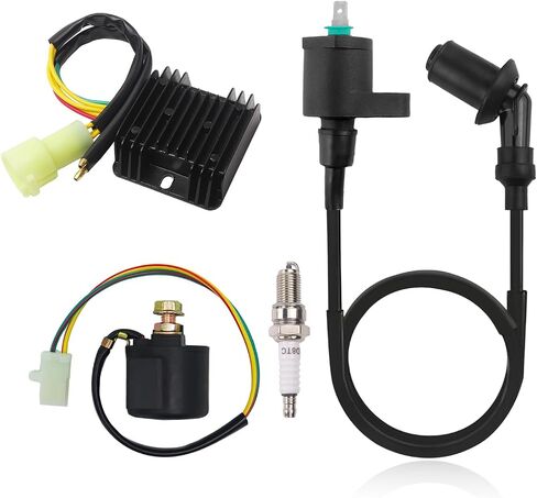 Voltage Regulator Rectifier Starter Solenoid Relay Ignition Coil for Honda FourTrax 300 TRX300 TRX300FW 2x4 4x4 1988-2000 31600-HC5-970 31600-HM5-630 35850-HC4-000 in Saudi Arabia