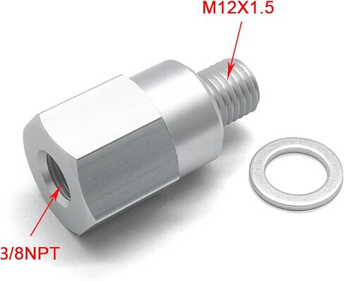محول مستشعر درجة حرارة الماء المبرد لمحرك Ls M12 1.5 إلى مستشعر درجة حرارة سائل التبريد 3/8 NPT لـ LS1 LSX LS3 LM7 LR4 LQ4 LS6 L59 LQ9 LM4 L33 LS2 LH6 L92 L76 in Kuwait