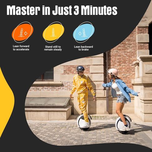 INMOTION E20 Electric Unicycle - 14 Inch Self-balancing Electric One Wheel Portable EUC for Commuting & Entertainment in Kuwait