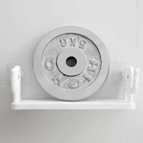 2 حزمة من أرفف الحائط العائمة، مكبرات صوت بلوتوث صغيرة، دعامات جدارية، رف عرض بدون حفر، رف تخزين مثبت على الحائط، لغرفة النوم والحمام وغرفة المعيشة وديكور جدار المطبخ والتخزين، رمادي in Kuwait