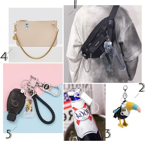 PH PandaHall Bottle Opener Keychains, 10pcs Sublimation Blank Keychains 1.5 x0.8 Inch Rectangle Alloy Heat Transfer Keychain with Key Ring for Man Husband Custom Personalized Sublimation Photo in Saudi Arabia