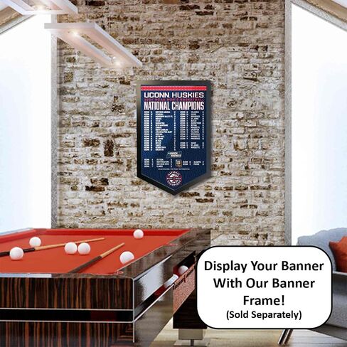 Connecticut Huskies 2024 Season Record Banner in Saudi Arabia