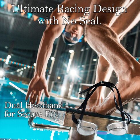 Water Gear Swedish Pro Goggles - Women and Mens Swimming Goggles - Great for Pool and Diving in Saudi Arabia