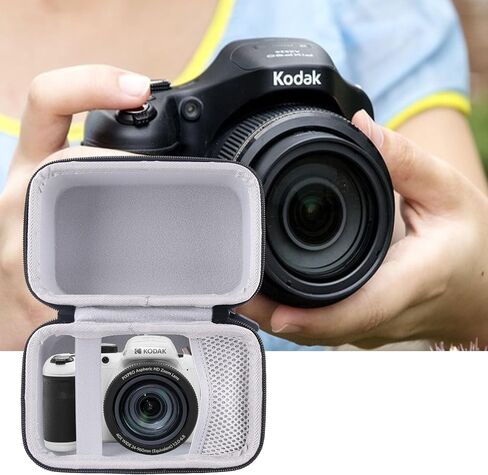 WERJIA Hard Carrying Case for KODAK PIXPRO AZ401/AZ405/AZ425/AZ255 Digital Camera,Fits USB Cable and Extra Batteries (grey) in Saudi Arabia