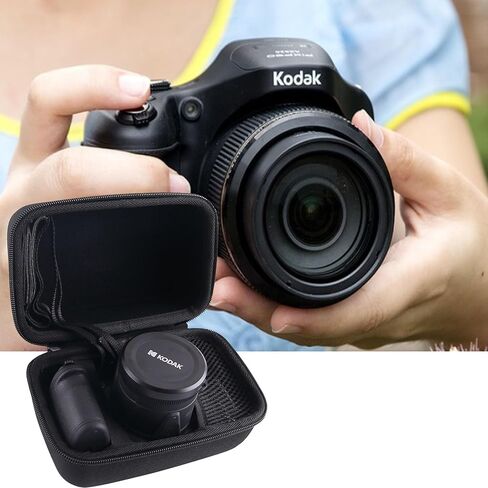 WERJIA Hard Carrying Case for KODAK PIXPRO AZ401/AZ405/AZ425/AZ255 Digital Camera,Fits USB Cable and Extra Batteries (grey) in Kuwait