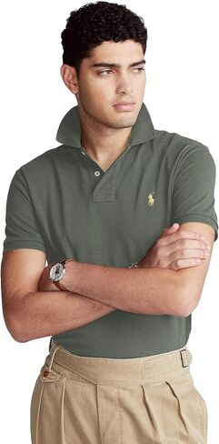 Ralph Lauren Men's Classic Fit Mesh Pony Logo Polo Shirt (XL, NewSage) in Saudi Arabia