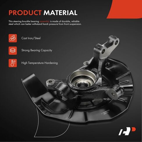 A-Premium Front Steering Knuckle & Wheel Bearing Hub Assembly Compatible with Lexus RX400h 06-08 & Lexus RX350 07-09, RX330 04-05 & Toyota Highlander 06-07, Right Passenger Side, Replace # 435020E030 in Saudi Arabia