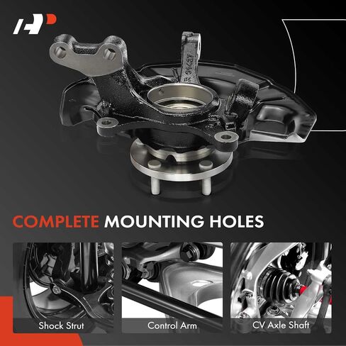 A-Premium Front Steering Knuckle & Wheel Bearing Hub Assembly Compatible with Lexus RX400h 06-08 & Lexus RX350 07-09, RX330 04-05 & Toyota Highlander 06-07, Right Passenger Side, Replace # 435020E030 in Saudi Arabia