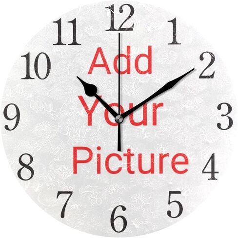 senya Wall Clock Silent 9.5 Inch Battery Operated Non Ticking Round Decorative Acrylic Quiet Clocks for Bedroom Office School Home (Flying Dragonfly) in Saudi Arabia