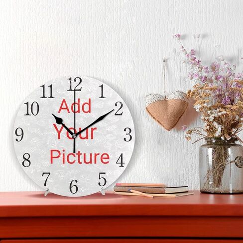 senya Wall Clock Silent 9.5 Inch Battery Operated Non Ticking Round Decorative Acrylic Quiet Clocks for Bedroom Office School Home (Flying Dragonfly) in Saudi Arabia