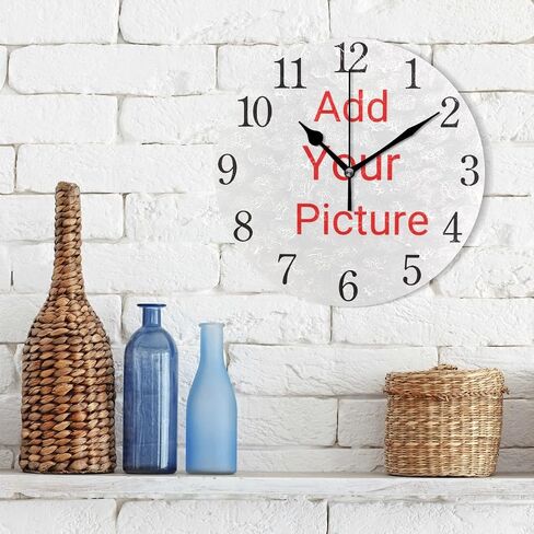 senya Wall Clock Silent 9.5 Inch Battery Operated Non Ticking Round Decorative Acrylic Quiet Clocks for Bedroom Office School Home (Flying Dragonfly) in Saudi Arabia