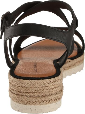 Lucky Brand Women's TRIANNA Wedge Sandal, Black, 8 in Saudi Arabia