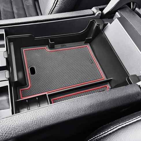 Center Console Organizer Compatible with Ford Edge 2021 2022 2023 2024 Accessories 2024 Edge SE/SEL/ST-Line/Titanium/ST Middle Console Organizer Insert Tray Armrest Storage Box, Black in Saudi Arabia