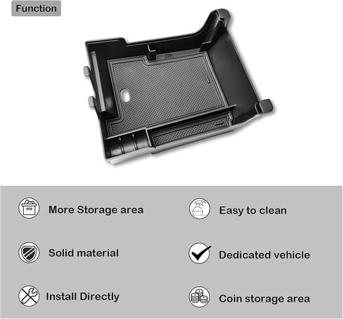 Center Console Organizer Compatible with Ford Edge 2021 2022 2023 2024 Accessories 2024 Edge SE/SEL/ST-Line/Titanium/ST Middle Console Organizer Insert Tray Armrest Storage Box, Black in Saudi Arabia