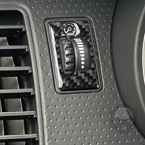 Real Carbon Fiber Car Air Vent Wind Outlet Adjustment Frame Cover Trim Interior Trim Sticker Cover Compatible with Toyota Tacoma 2005-2015 Accessories Black, Center Light Control Panel in Kuwait