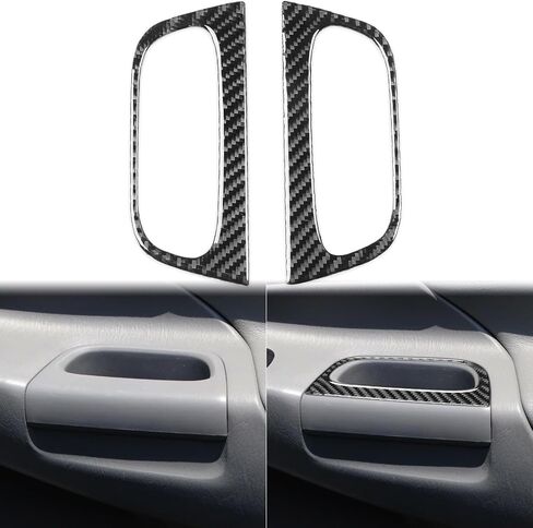 Real Carbon Fiber Car Air Vent Wind Outlet Adjustment Frame Cover Trim Interior Trim Sticker Cover Compatible with Toyota Tacoma 2005-2015 Accessories Black, Center Light Control Panel in Kuwait