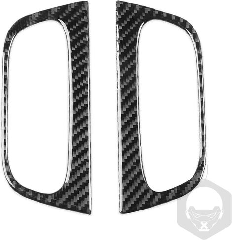 Real Carbon Fiber Car Air Vent Wind Outlet Adjustment Frame Cover Trim Interior Trim Sticker Cover Compatible with Toyota Tacoma 2005-2015 Accessories Black, Center Light Control Panel in Kuwait