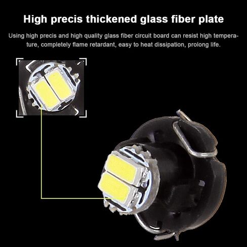 cciyu 6 x Blue 2-1206-SMD T3 LED Bulbs Neo Wedge Instrument A/C Lights T3-8mm Base Diameter / 39397-SA5-003 Fit 2001-2010 For Honda For Accord Odyssey (blue) in Saudi Arabia